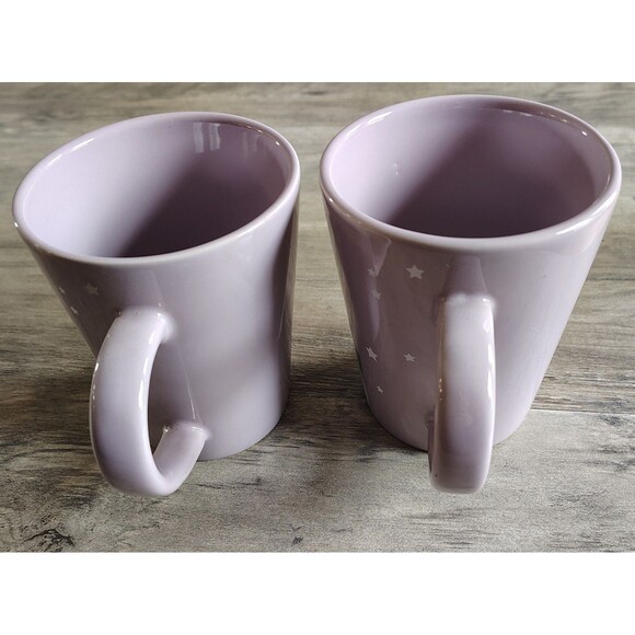 Set Of 2 Ten Acre Gifts Unicorn Mug Cup Lavender Stars Happy Fairycore Everyday - Picture 2 of 6